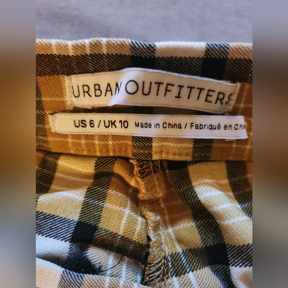 Urban Outfitters Yellow and Black Checkered Pants - Picture 2 of 3